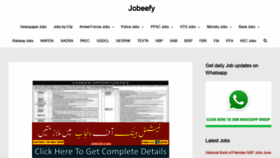 What Jobeefy.com website looked like in 2020 (3 years ago)