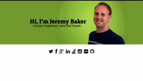 What Jeremyhubert.com website looked like in 2020 (3 years ago)