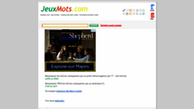 What Jeuxmots.fr website looked like in 2020 (3 years ago)