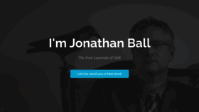 What Jonathanball.com website looked like in 2020 (3 years ago)