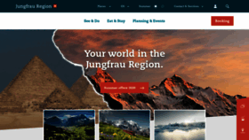 What Jungfrauregion.ch website looked like in 2020 (3 years ago)