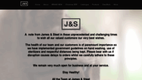 What Jamesandsteel.com website looked like in 2020 (3 years ago)