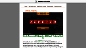 What Jakartastudio.com website looked like in 2020 (3 years ago)