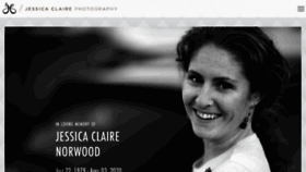 What Jessicaclaire.net website looked like in 2020 (3 years ago)