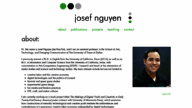 What Josefnguyen.net website looked like in 2020 (3 years ago)