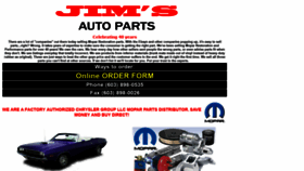What Jimsautoparts.com website looked like in 2020 (3 years ago)