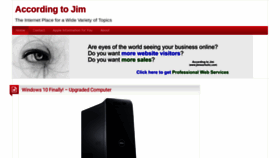 What Jimwarholic.com website looked like in 2020 (3 years ago)