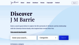 What Jmbarrie.co.uk website looked like in 2020 (3 years ago)