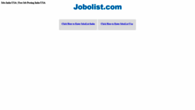 What Jobolist.com website looked like in 2020 (3 years ago)