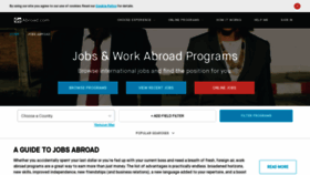 What Jobsabroad.com website looked like in 2020 (3 years ago)