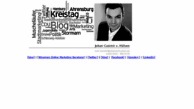 What Johanvonhuelsen.de website looked like in 2020 (3 years ago)