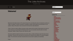 What Joke-archives.com website looked like in 2020 (3 years ago)