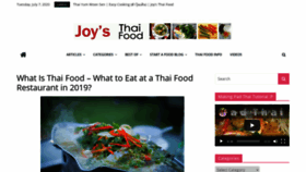 What Joysthaifood.com website looked like in 2020 (3 years ago)