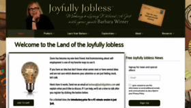 What Joyfullyjobless.com website looked like in 2020 (3 years ago)