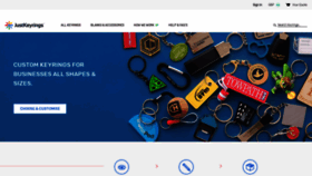 What Justkeyrings.co.uk website looked like in 2020 (3 years ago)