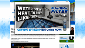 What Justwaterfilters.co.nz website looked like in 2020 (3 years ago)