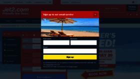 What Jet2.com website looked like in 2020 (3 years ago)