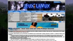 What Jeuxlinux.fr website looked like in 2020 (3 years ago)