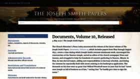 What Josephsmithpapers.org website looked like in 2020 (3 years ago)