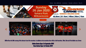 What Johnsoncranemarathon.co.za website looked like in 2020 (3 years ago)