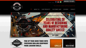 What Jacksongrills.com website looked like in 2020 (3 years ago)