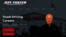 What Jefffostertrucking.com website looked like in 2020 (3 years ago)