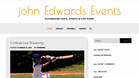 What Johnedwardsevents.com website looked like in 2020 (3 years ago)
