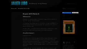 What Javierlobo.com website looked like in 2020 (3 years ago)