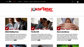 What Jokeoftheday.org website looked like in 2020 (3 years ago)