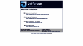 What Jeffmail.jefferson.edu website looked like in 2020 (3 years ago)