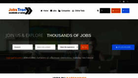 What Jobstron.com website looked like in 2020 (3 years ago)