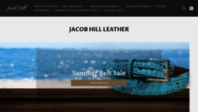 What Jacobhillleather.com website looked like in 2020 (3 years ago)