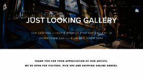 What Justlookinggallery.com website looked like in 2020 (3 years ago)