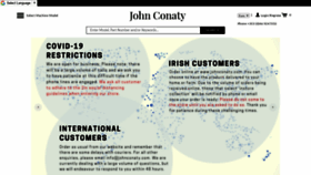 What Johnconaty.com website looked like in 2020 (3 years ago)