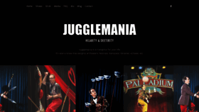 What Jugglemania.com website looked like in 2020 (3 years ago)