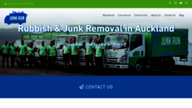 What Junkrun.co.nz website looked like in 2020 (3 years ago)