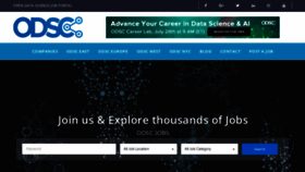 What Jobs.opendatascience.com website looked like in 2020 (3 years ago)