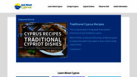 What Justaboutcyprus.com website looked like in 2020 (3 years ago)