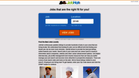 What Jobhat.com website looked like in 2020 (3 years ago)