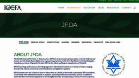 What Jfda.org website looked like in 2020 (3 years ago)