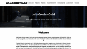 What Juliagreeley.org website looked like in 2020 (3 years ago)