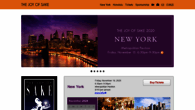 What Joyofsake.com website looked like in 2020 (3 years ago)