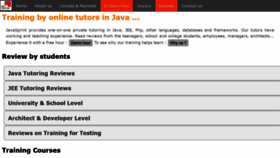 What Javasprint.com website looked like in 2020 (3 years ago)