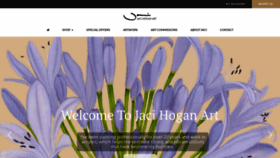 What Jacihoganart.com website looked like in 2020 (5 years ago)