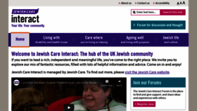 What Jewishcareinteract.org website looked like in 2020 (3 years ago)