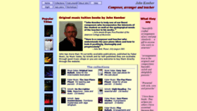 What Johnkember.com website looked like in 2020 (3 years ago)