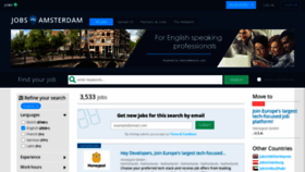 What Jobinamsterdam.com website looked like in 2020 (3 years ago)