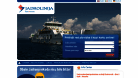 What Jadrolinija.hr website looked like in 2020 (3 years ago)