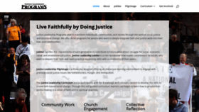 What Justiceleadership.org website looked like in 2020 (3 years ago)