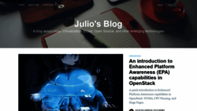 What Juliosblog.com website looked like in 2020 (3 years ago)
